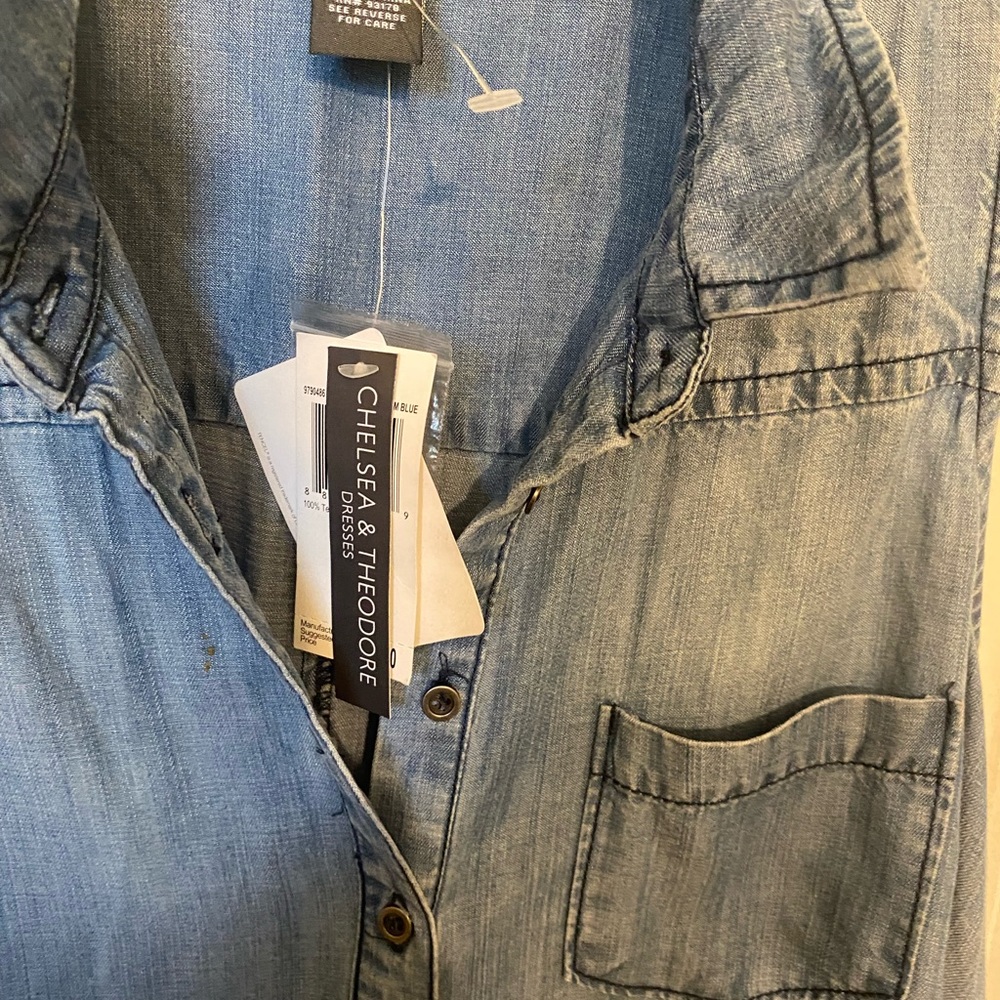 Chelsea & Theadore sleeveless jean dress